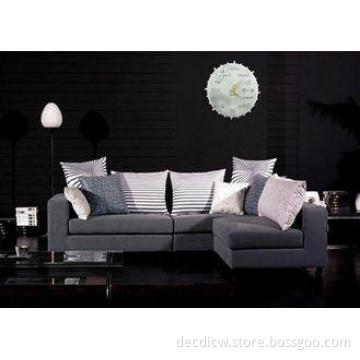 Ultra Thin Circle Acrylic Clock Abstract Decorative Silent